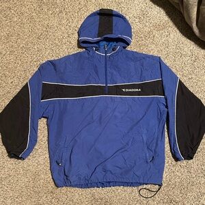 Blue and black diadora jacket